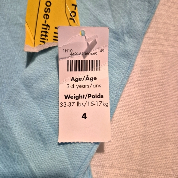 Disney Store girls size 4 Tinkerbell light blue pajama set, NWT - Picture 4 of 9